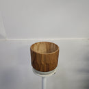 Woodgrain Ceramic Pot